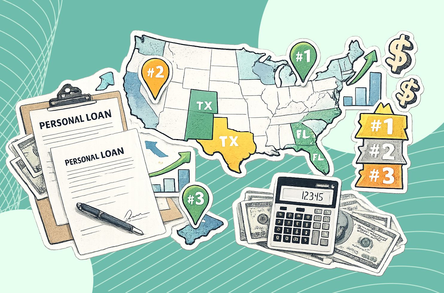 Top 10 States Where Personal Loans Are Most Popular: A 2025–2026 Data Snapshot